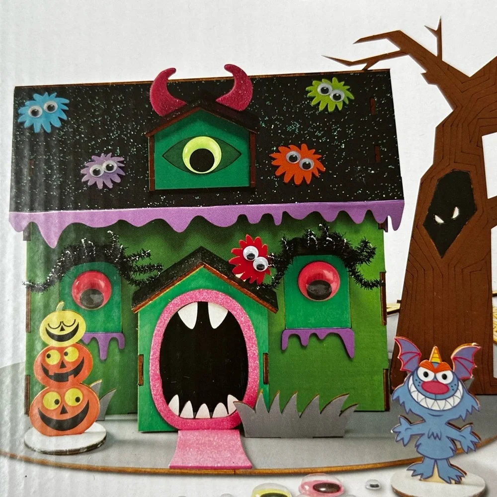 Creatogy Color 3D Puzzle Glow Brille Haunted House Halloween Craft